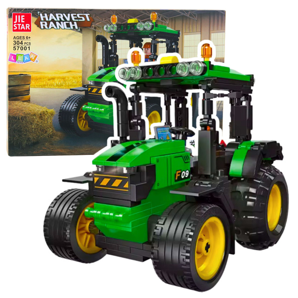 Bausteine Bauernhof Traktor Landwirtschaft Grün 304 Teile.