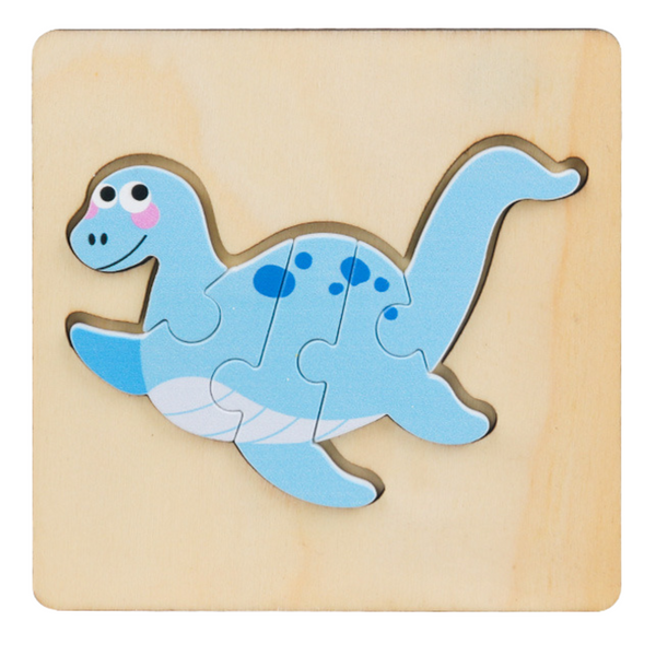 Wooden Puzzle Colored Puzzle 11 x 11cm Mix