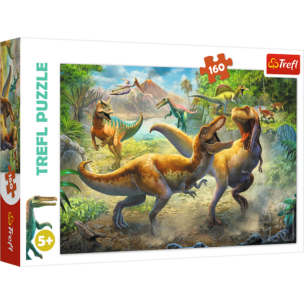 Puzzle - 160 - Kämpfende Tyrannosaurier - Trefl 15360