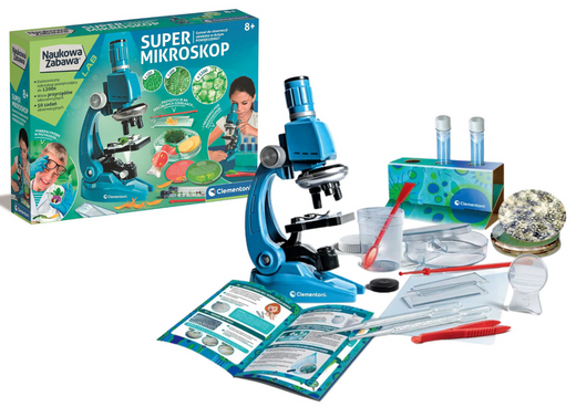 Clementoni 50755 Super-Mikroskop-Set für wissenschaftlichen Spaß