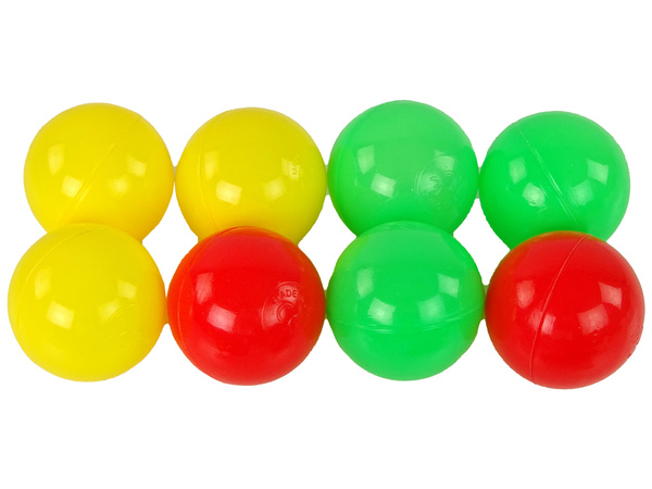 Set of rubber ball bath toys