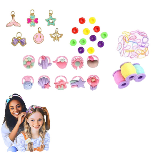 DIY-Kreativset zum Basteln von Einhorn-Stirnbändern mit glänzenden Verzierungen