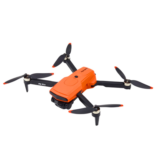 D6 PRO Drone Dual HD Camera LED Lights Orange