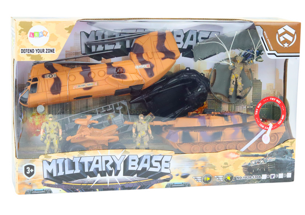 Military Set Military Tank Helicopter Paratrooper Sounds