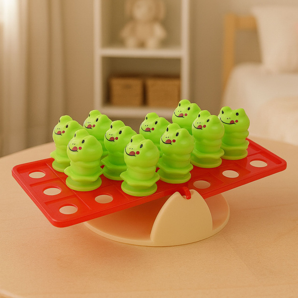 Lernspiel für Kinder: Frösche balancieren