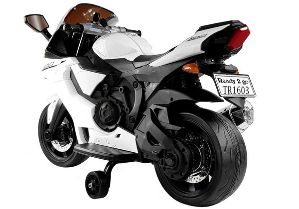TR1603 Electric Ride-On Motorbike White