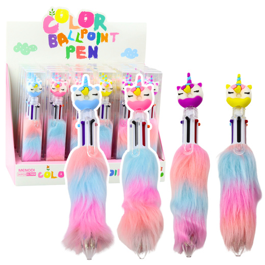 Unicorn Fur Ballpoint Pen Donut Fur Color 0.7mm Mix