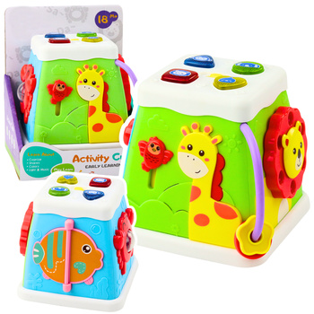 Educational Cube Multifunctional Interactive Lights Sounds