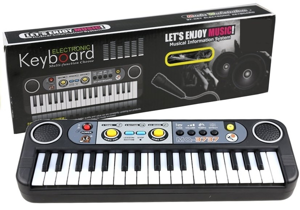 Keyboard mit dem Mikrofon 37 Tasten Keyboard für Kinder 3+ Musikinstrument