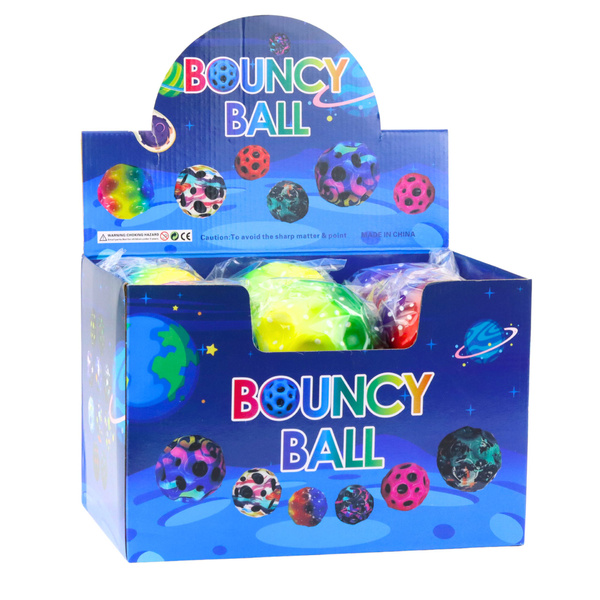 Ball with dimples for bouncing, kneading, colorful foam, 10 cm