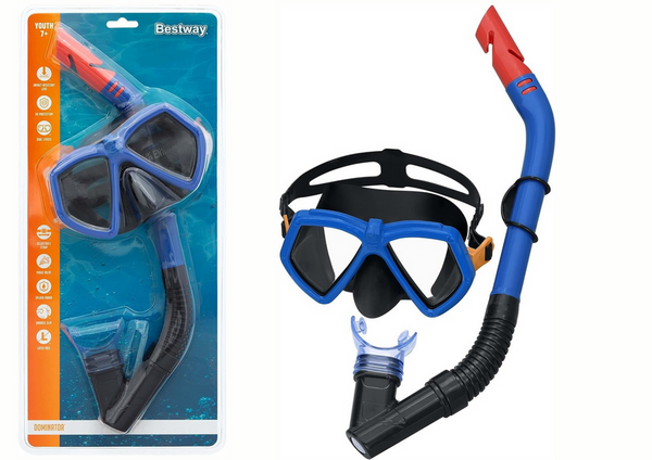 Diving Set Mask with Tube Blue 24070