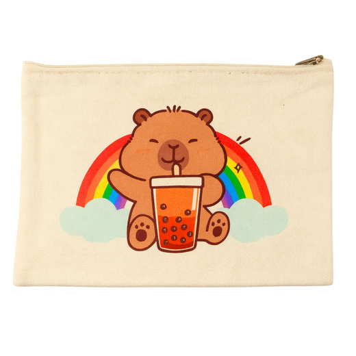 Capybara Cosmetic Bag With Zipper Practical For Accessories Pencil Case