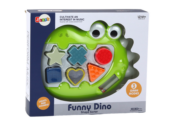 Sensory Dinosaur Sorter Playing Melodies Puzzle For The Youngest