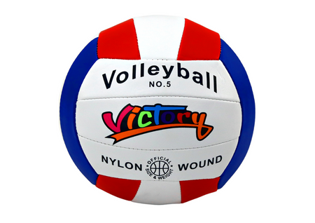 White Volleyball Ball, Size 5, Colorful