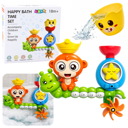Water Bath Toy Monkey Caterpillar Cup Suction Cups