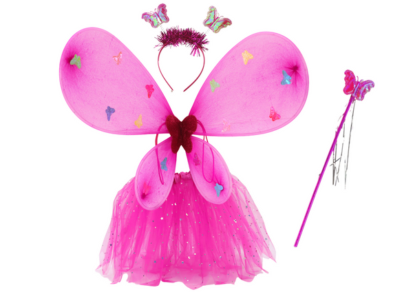 Fairy Costume Butterfly Disguise Dark Pink Wings Costume