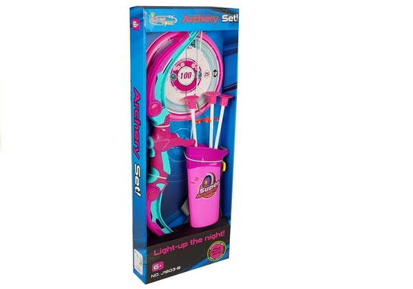 Bow with Shield + 3 Suction Cup Arrows Pink