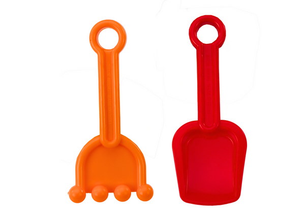 Sand Toys Blue Trolley Rake Spatula Boat 8 El