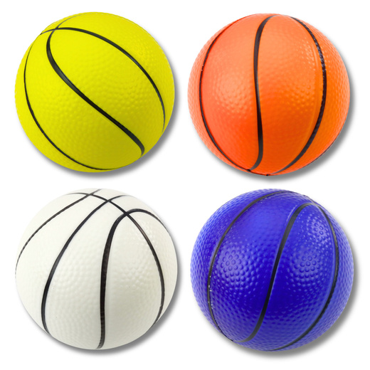 Schaumstoff-Basketball zum Hüpfen, Treten, Spaß, 12 cm