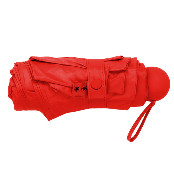 Faltbarer Taschenschirm mit UV-Schutz UPF 50+ Etui Rot 90 cm