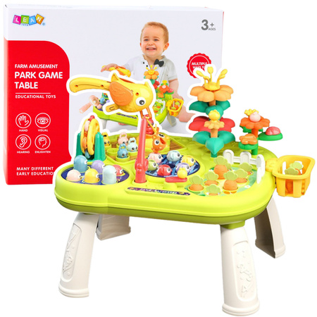 Stoliczek Edukacyjny Interaktywny Ogród Gra Whack A Mole Łowienie Rybek
