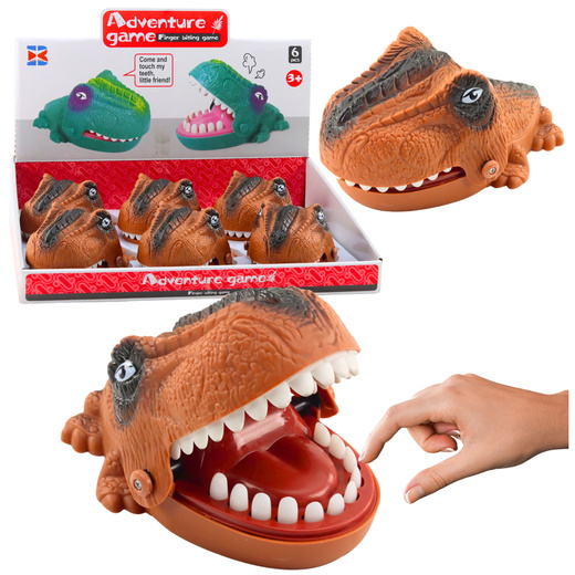 Biting Attacking Dinosaur Brown Arcade Game