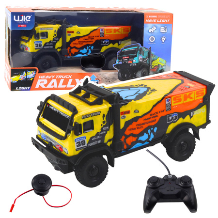 Remote Controlled Truck RC Remote Control Sounds Yellow
