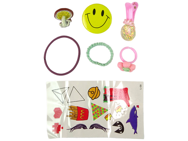 Beauty-Set im Etui Lidschatten Pink und Weiß