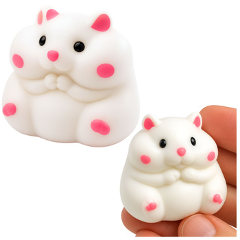 Soft Hamster Sensory Anti-Stress Squishy White 5cm