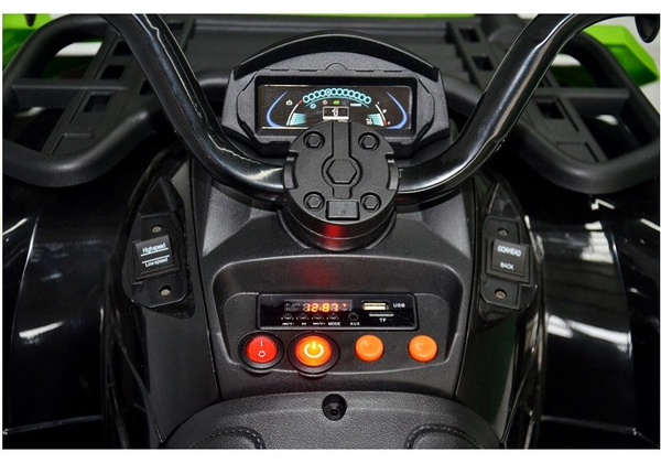 Quad BDM 0909 Grün 24V 2x45W USB SD MP3 LED Frontscheinwerfer