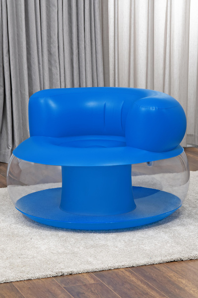 Aufblasbarer blauer Stuhl 112 x 112 x 70 cm Bestway 75138