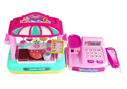 Candy Shop Cash Register Pink 35PCS