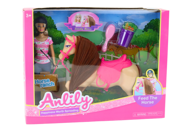 Anlily Jockey Doll Set Horse Accessories