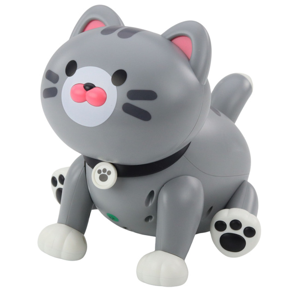 Interactive Robot Kitten Remote Controlled RC Remote Control Gray