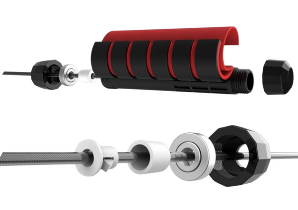 Lagerspringseil für Übungen mit Schaumstoffgriff, verstellbar, 3 m