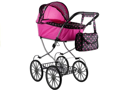 Retro Dolls Buggy Alice - XL Pink with Black