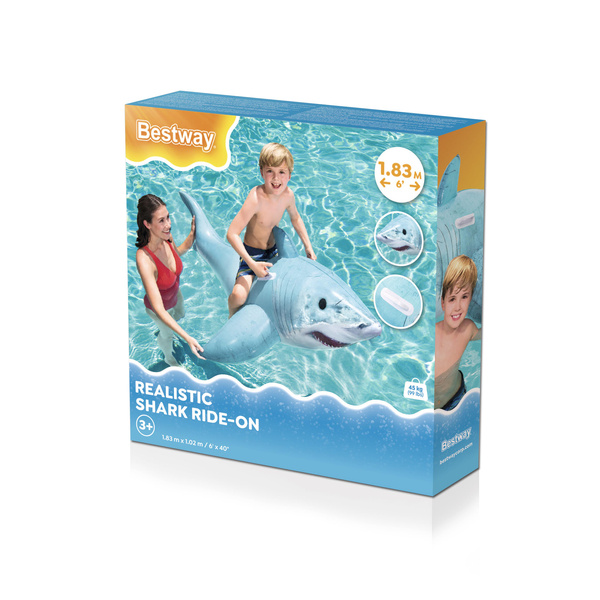 Aufblasbare Hai-Matratze, 183 x 102 cm, Bestway 41405
