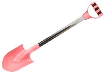 Sand Shovel Aluminum Handle Pastel Pink 60cm