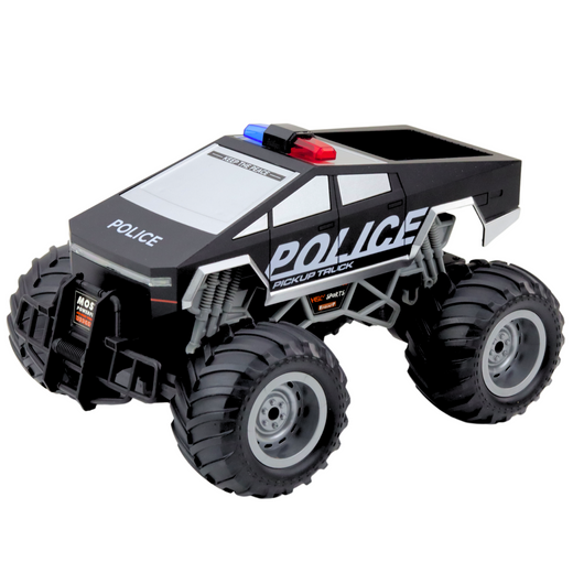 Off-Road RC Police Car Remote Controlled Black 1:16