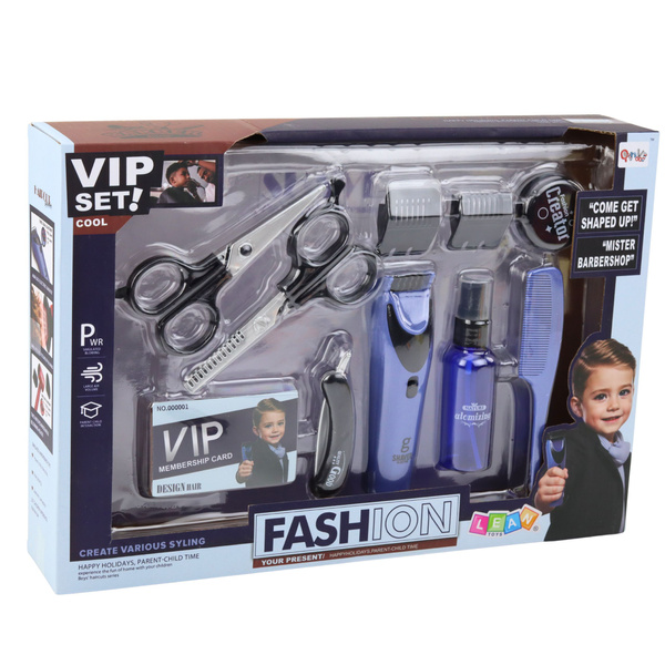 Little Barber's Set Hairdresser Clipper Scissors Accessories 10 pcs.