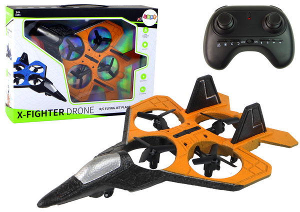 RC-Drohnenflugzeug Orange Fighter Ferngesteuerter Pilot
