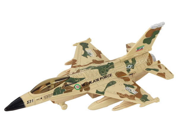 Militärflugzeug-Kampfflugzeug-Ton beleuchtet Moro