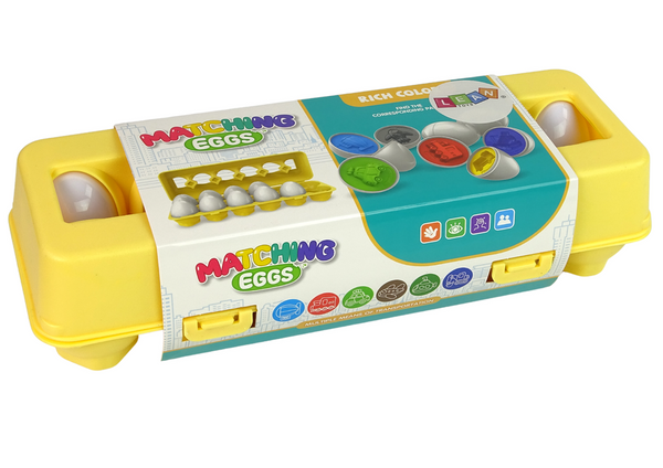Creative Jigsaw Puzzle Sorter Eggs 12 pieces with vehicle patterns