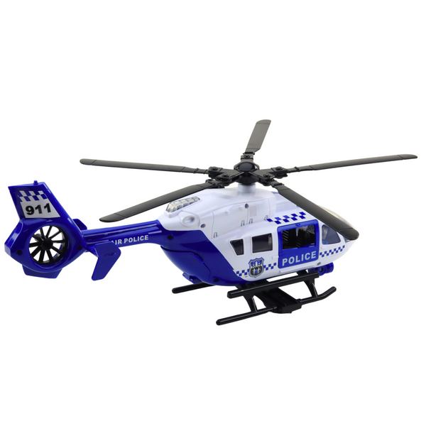 Police Helicopter Hook Stretcher Lights Sounds 1:12