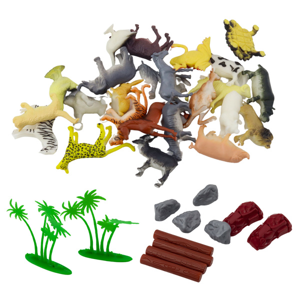 Figurenset Home Wilde Tiere Pflanzen Truhe 58-tlg