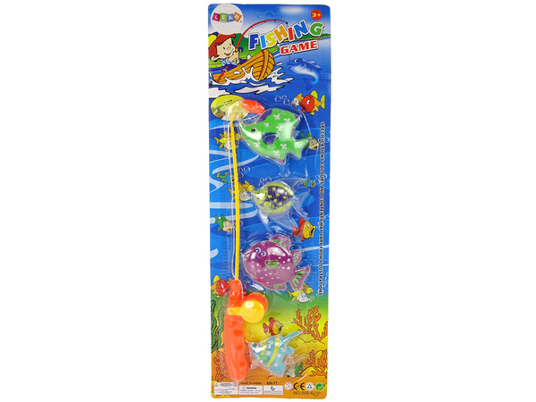 Fishing Game Fish Set Fish + Fishing Rod