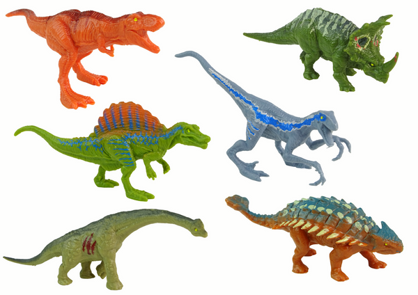 Set Dinosaurier-Figuren, 12-teilig, Bunt