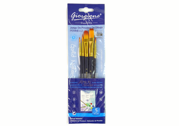 Set Künstlerpinsel 5 Formen