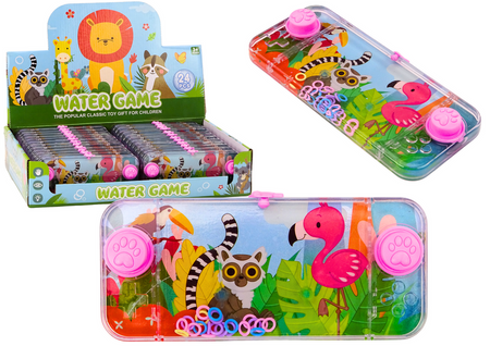 Wasserspiel-Arcade-Konsole, rosa Flamingo-Lemur-Pad-Kreise