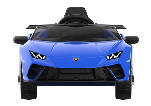 Elektrische Fahrt auf Auto Lamborghini Huracan Blau